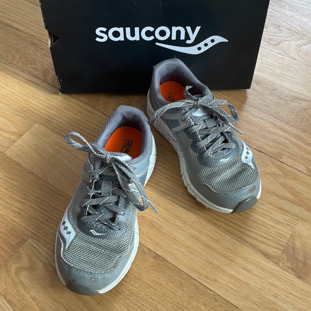 Saucony Kids Boys SY-B Velocity Grey Sneakers